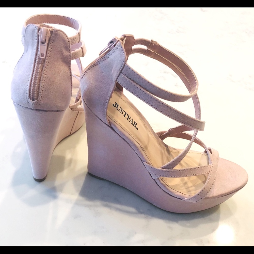 Platform Blush Pink Wedges💗